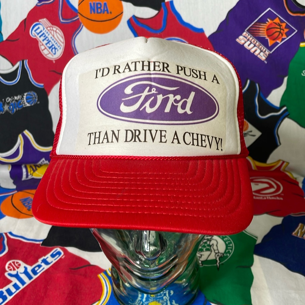 Vintage Ford Mesh Snapback Trucker Hat